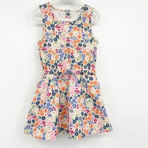 Bass Pro Shops Girls Floral Print Sleeveless Active Outdoor Gorpcore Dress 4T